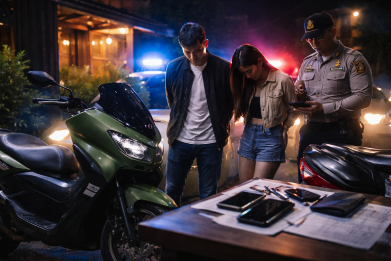 Sejoli Kepergok “Nongkrong Dulu” sebelum Curi Nmax di Kafe Tanjungbalai, Dua Pelaku Ditangkap Polisi